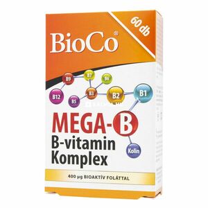 BioCo mega-B B-vitamin komplex filmtabletta 60 db kép