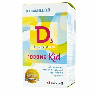 Goodwill D3-vitamin Kid 1000 NE rágótabletta 90 db kép