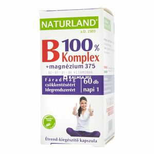 Naturland B 100 % komplex + magnézium 375 mg kapszula 60 db kép