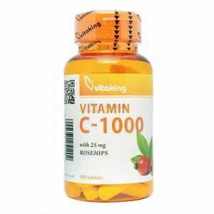 Vitaking C-vitamin 1000 mg +csipkebogyó tabletta 100 db kép