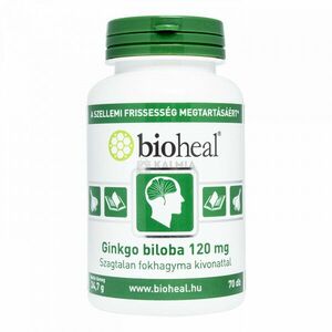 Bioheal Ginkgo Biloba 120 mg kapszula szagtalan fokhagyma kivonattal 70 db kép