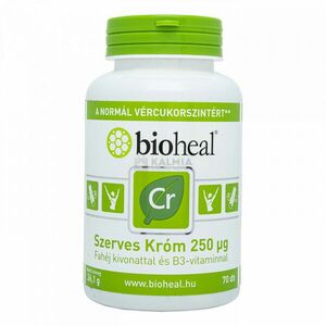Bioheal szerves természetes króm tabletta 250 mcg 70 db kép