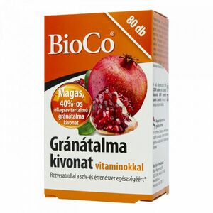 BioCo Gránátalma kivonat vitaminokkal tabletta 80 db kép
