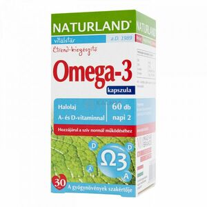 Naturland Omega-3 halolaj kapszula 60 db kép