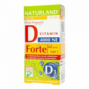 Naturland D Vitamin Forte tabletta 60 db kép
