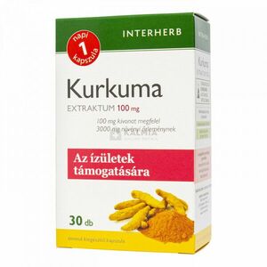 Interherb "Napi 1" Kurkuma extraktum 100 mg kapszula 30 db kép