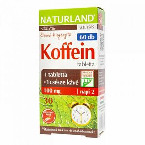 Naturland Koffein tabletta 60 db kép