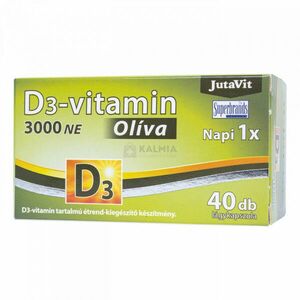 JutaVit D3-vitamin 3000 NE olíva lágykapszula 40 db kép