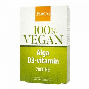 BioCo 100% vegan alga D3-vitamin 2000 NE 60 db kép
