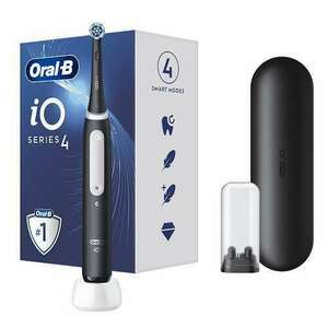 Oral-B iO4 Elektromos fogkefe, Fekete-Csomagolássérült kép
