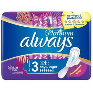 Always Platinum Day & Night szárnyas egészségügyi Betét 6db kép