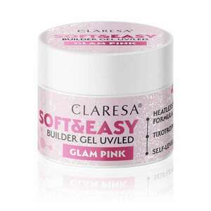 Claresa építőzselé Soft&Easy glam pink 90g kép