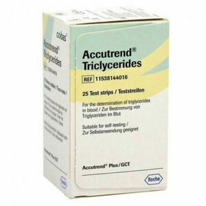 Accutrend Triglyceride tesztcsík 25db/doboz (triglicerid) kép