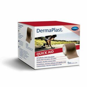 DermaPlast Quick Aid öntapadó sebtapasz, 6cm x 2m, testszínű kép