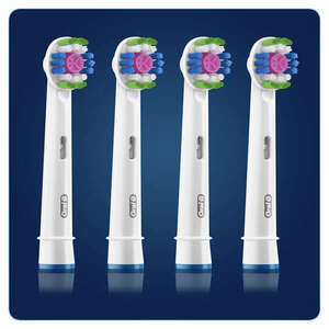 Oral-B EB18-4 3D White fehér 4 db-os elektromos fogkefe pótfej szett kép