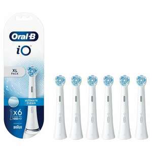 Oral-B iO Ultimate Clean Fogkefefej 6db, Fehér kép