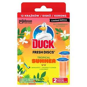 Wc öbíltő korong zselés utántöltő 2 x 36 ml fresh discs duck® tro... kép