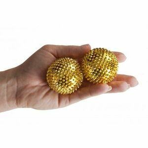 Akupresszúrás golyók mágnesekkel, arany, átmérő: 4, 5 cm kép