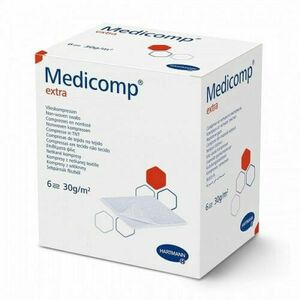 Medicomp Extra steril sebkötöző, sebpárna, 7, 5x7, 5cm, 50db kép
