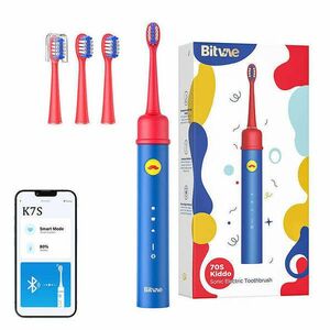 Sonic toothbrush with app for kids, tips set Bitvae BVK7S (blue) kép