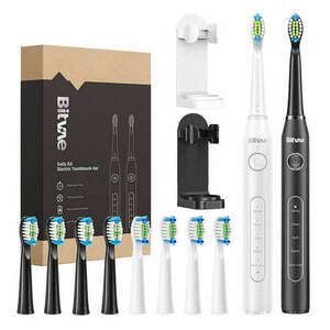 Sonic toothbrushes with tips set and 2 toothbrush holders Bitvae... kép