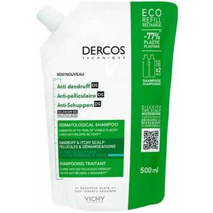 Dercos korpásodás elleni sampon DS-SEL környezetbarát utántöltő zsíros hajra 500 ml kép
