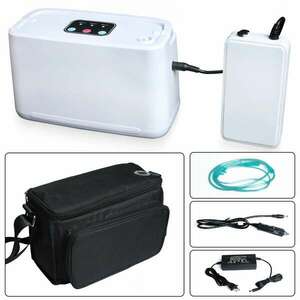 Oxigén Koncentrátor hordozható, akkumulátoros, 1.4 kg, 30W, fehér kép