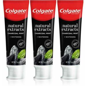 Natural Extracts Charcoal Mint Whitening 3x75 ml kép
