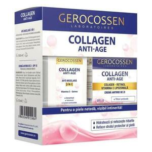 Készlet Micellás Víz Collagen Anti-aging és Ránctalanító Krém Collagen Anti-aging, Gerocossen Laboratoires, 1 csomag kép