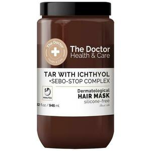 Korpásodás Elleni Hajmaszk - The Doctor Health & Care - Tar With Ichthyol and Sebo-Stop Complex Dermatological Hair Mask, 946 ml kép