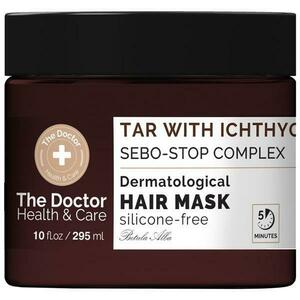 Korpásodás Elleni Hajmaszk - The Doctor Health & Care - Tar With Ichthyol and Sebo-Stop Complex Dermatological Hair Mask, 295 ml kép
