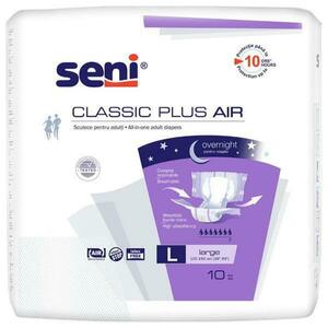 Éjszakai Felnőtt Pelenkák - Seni Classic Plus Air All-in-one Adult Diapers L Large, 10 db. kép