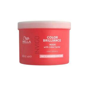 Maszk vékony/normál szálú festett hajra - Wella Professionals Invigo Color Brilliance Fine/Normal, 2023-as verzió, 500 ml kép
