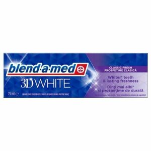 Fogkrém Fehérítő Hatással - Blend-a-Med 3D White Classic Fresh, 75 ml kép