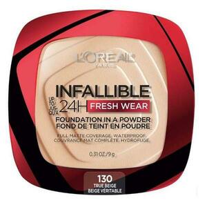 Kompakt Púder - L'Oreal Paris Infaillible 24H Fresh Wear Foundation In A Powder, 130 True Beige, 9 g kép