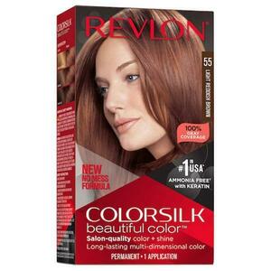 Hajfesték Revlon - Colorsilk, árnyalata 55 Light Reddish Brown kép