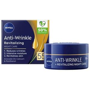 Revitalizáló Ránctalanító Éjszakai Krém 55+ - Nivea Anti-Wrinkle + Revitalizing Night Care, 50 ml kép