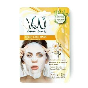 Szalvéta típusú arcmaszk kamillával - Vien Natural Beauty Sheet Face Mask Chamomile Extract, 25 g kép
