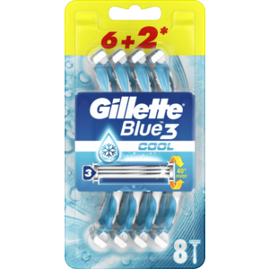 Gillette Blue3 Cool Eldobható Férfi Borotva, 6+2 Darab kép