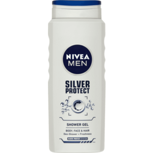 Nivea Men Silver Protect tusfürdő tusoláshoz, arc- és hajmosáshoz 500 ml kép