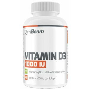 GymBeam Vitamín D3 1000 IU 120 db kép