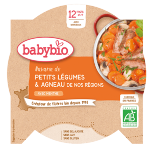 Babybio zöldségek, bárányhús bébiétel, 12M+ 230 g kép