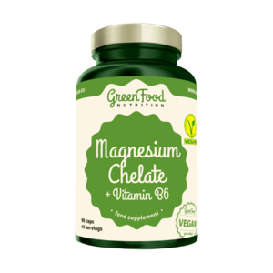 GreenFood Nutrition Magnézium Chelát + B6 vitamin kapszula 90 db kép