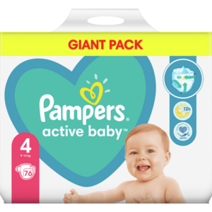 Pampers Active Baby nadrágpelenka, Méret: 4 (9kg-14kg), 76 db kép