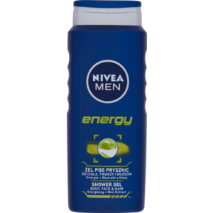 Nivea Men Energy tusfürdő tusoláshoz, arc- és hajmosáshoz 500 ml kép