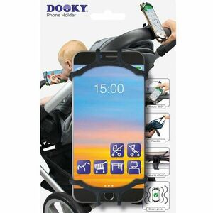 Dooky Universal Phone Holder Black babakocsi telefontartó 1 db kép