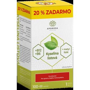 Aporosa B6, B12-vitamin és folsav tabletta 120 db kép
