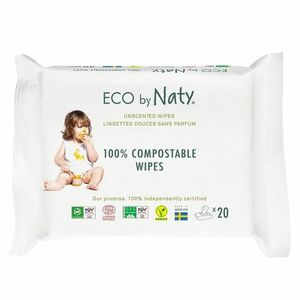 Eco by Naty nedves illatosítatlan törlőkendők Sensitive Eco 20 db 20 db kép