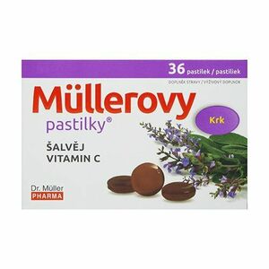 Dr. Müller Pharma Müller pasztilla zsályával és C-vitaminnal 36 db kép