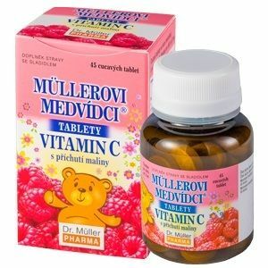 Dr. Müller Pharma Müller mackók málna ízzel és C-vitaminnal 45 db kép